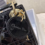 Dior Lady Dior Micro Bag In Black Patent Cannage Calfskin - Image 7