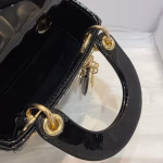Dior Lady Dior Micro Bag In Black Patent Cannage Calfskin - Image 2