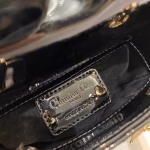 Dior Lady Dior Micro Bag In Black Patent Cannage Calfskin - Image 3