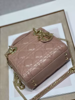 Dior Mini Lady Dior Bag In Blush Cannage Lambskin - Image 2