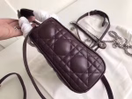 Dior Mini Lady Dior Bag In Bordeaux Lambskin - Image 6