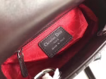 Dior Mini Lady Dior Bag In Bordeaux Lambskin - Image 5