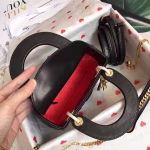 Dior Mini Lady Dior Bag In Black Lambskin - Image 3