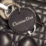 Dior Mini Lady Dior Bag In Black Lambskin - Image 5