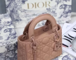 Dior Mini Lady Dior Bag In Blush Ultramatte Calfskin - Image 9