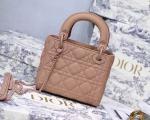 Dior Mini Lady Dior Bag In Blush Ultramatte Calfskin - Image 2