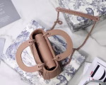 Dior Mini Lady Dior Bag In Blush Ultramatte Calfskin - Image 3
