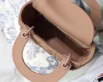 Dior Mini Lady Dior Bag In Blush Ultramatte Calfskin - Image 8
