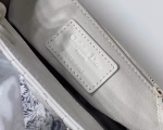 Dior Mini Lady Dior Bag In White Ultramatte Calfskin - Image 10