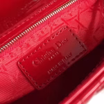 Dior Mini Lady Dior Bag In Cherry Patent Calfskin - Image 2