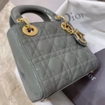 Dior Mini Lady Dior Bag In Grey Patent Calfskin - Image 7