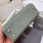 Dior Mini Lady Dior Bag In Grey Patent Calfskin - Image 8