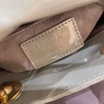 Dior Mini Lady Dior Bag In Grey Patent Calfskin - Image 3