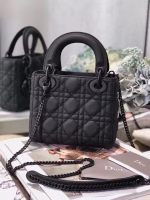 Dior Mini Lady Dior Bag In Black Ultra Matte Calfskin - Image 4