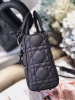 Dior Mini Lady Dior Bag In Black Ultra Matte Calfskin - Image 3