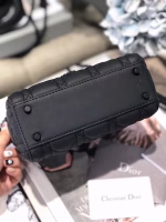 Dior Mini Lady Dior Bag In Black Ultra Matte Calfskin - Image 7