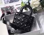 Dior Small Lady Dior My ABCDior Bag In Black Diamon Calfskin - Image 2