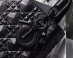 Dior Small Lady Dior My ABCDior Bag In Black Diamon Calfskin - Image 11