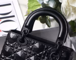 Dior Small Lady Dior My ABCDior Bag In Black Diamon Calfskin - Image 4
