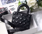 Dior Small Lady Dior My ABCDior Bag In Black Diamon Calfskin - Image 5