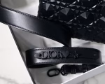 Dior Small Lady Dior My ABCDior Bag In Black Diamon Calfskin - Image 10