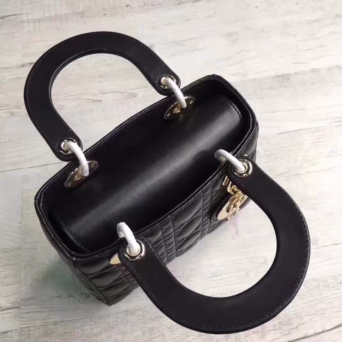 Dior My Lady Dior Bag In Black Lambskin - Image 7