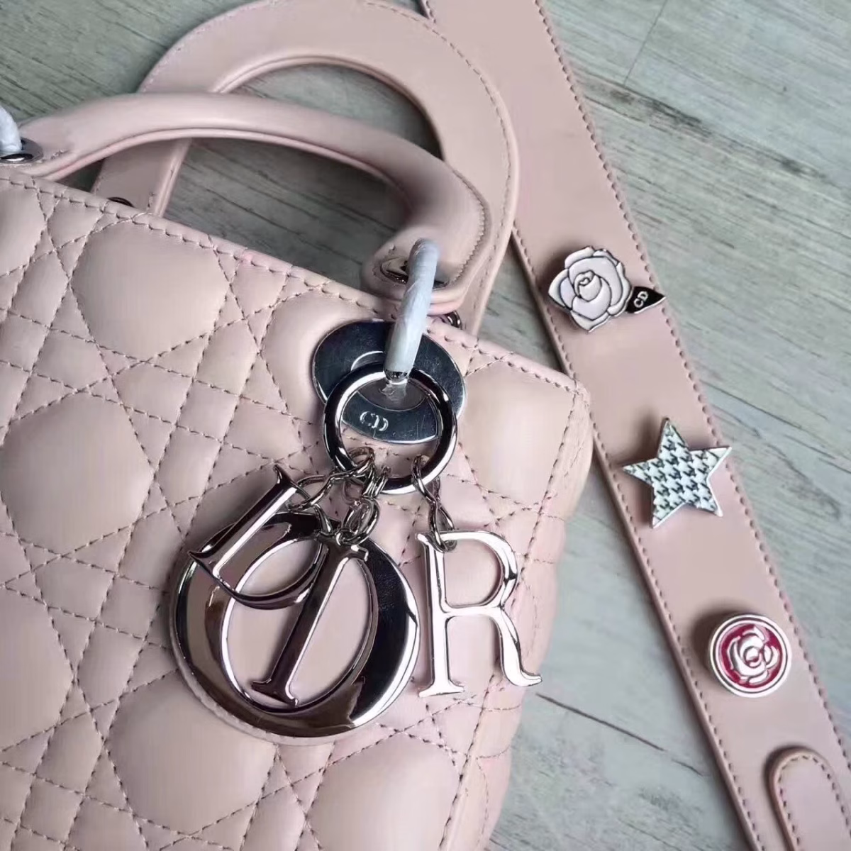 Dior My Lady Dior Bag In Pink Lambskin - Image 8