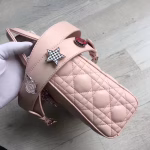 Dior My Lady Dior Bag In Pink Lambskin - Image 3