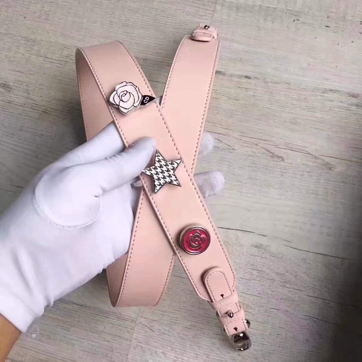 Dior My Lady Dior Bag In Pink Lambskin - Image 4