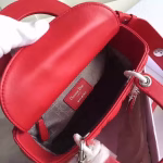 Dior My Lady Dior Bag In Red Lambskin - Image 3