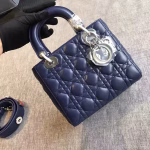 Dior My Lady Dior Bag In Sapphire Lambskin - Image 2
