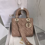 Dior Small Lady Dior My ABCDior Bag In Warm Taupe Cannage Lambskin - Image 7