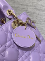 Dior Small Lady Dior My ABCDior Bag in Lilas Lambskin - Image 9
