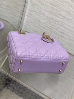 Dior Small Lady Dior My ABCDior Bag in Lilas Lambskin - Image 3