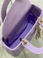 Dior Small Lady Dior My ABCDior Bag in Lilas Lambskin - Image 4