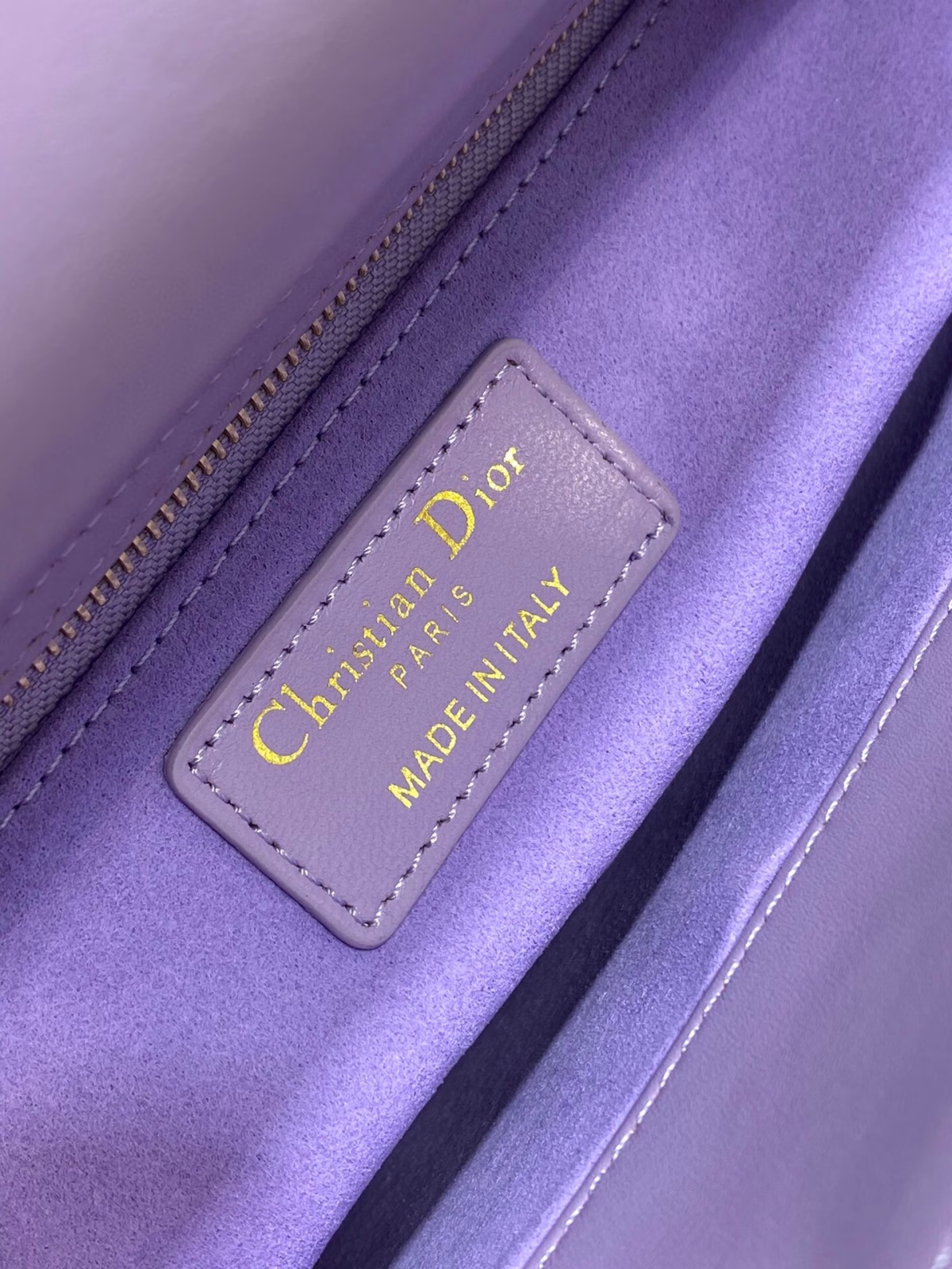 Dior Small Lady Dior My ABCDior Bag in Lilas Lambskin - Image 5