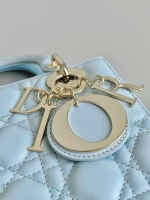 Dior Small Lady Dior My ABCDior Bag in Placid Blue Lambskin - Image 7