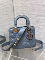 Dior Small Lady Dior My ABCDior Bag in Sky Blue Lambskin - Image 10
