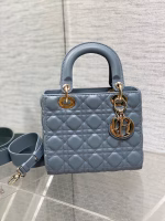 Dior Small Lady Dior My ABCDior Bag in Sky Blue Lambskin - Image 7