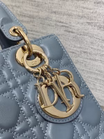 Dior Small Lady Dior My ABCDior Bag in Sky Blue Lambskin - Image 8