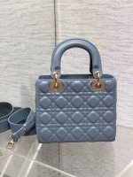 Dior Small Lady Dior My ABCDior Bag in Sky Blue Lambskin - Image 5