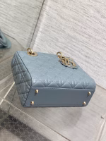Dior Small Lady Dior My ABCDior Bag in Sky Blue Lambskin - Image 9