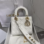 Dior Small Lady Dior My ABCDior Bag In White Lambskin - Image 7