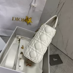 Dior Small Lady Dior My ABCDior Bag In White Lambskin - Image 2