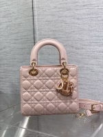 Dior Small Lady Dior Bag in Pink Lambskin with Resin Charms - Image 10