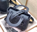 Dior Lady Dior My ABCDior Bag In Blue Ultramatte Calfskin - Image 7