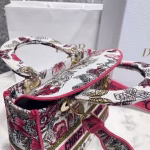 Dior Medium Lady D-Lite Bag In Multicolor Butterfly Embroidery - Image 2