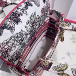 Dior Medium Lady D-Lite Bag In Multicolor Butterfly Embroidery - Image 3