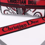 Dior Medium Lady D-Lite Bag In Latte Multicolor Cupidon Embroidery - Image 10