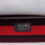 Dior Medium Lady D-Lite Bag In Latte Multicolor Cupidon Embroidery - Image 4